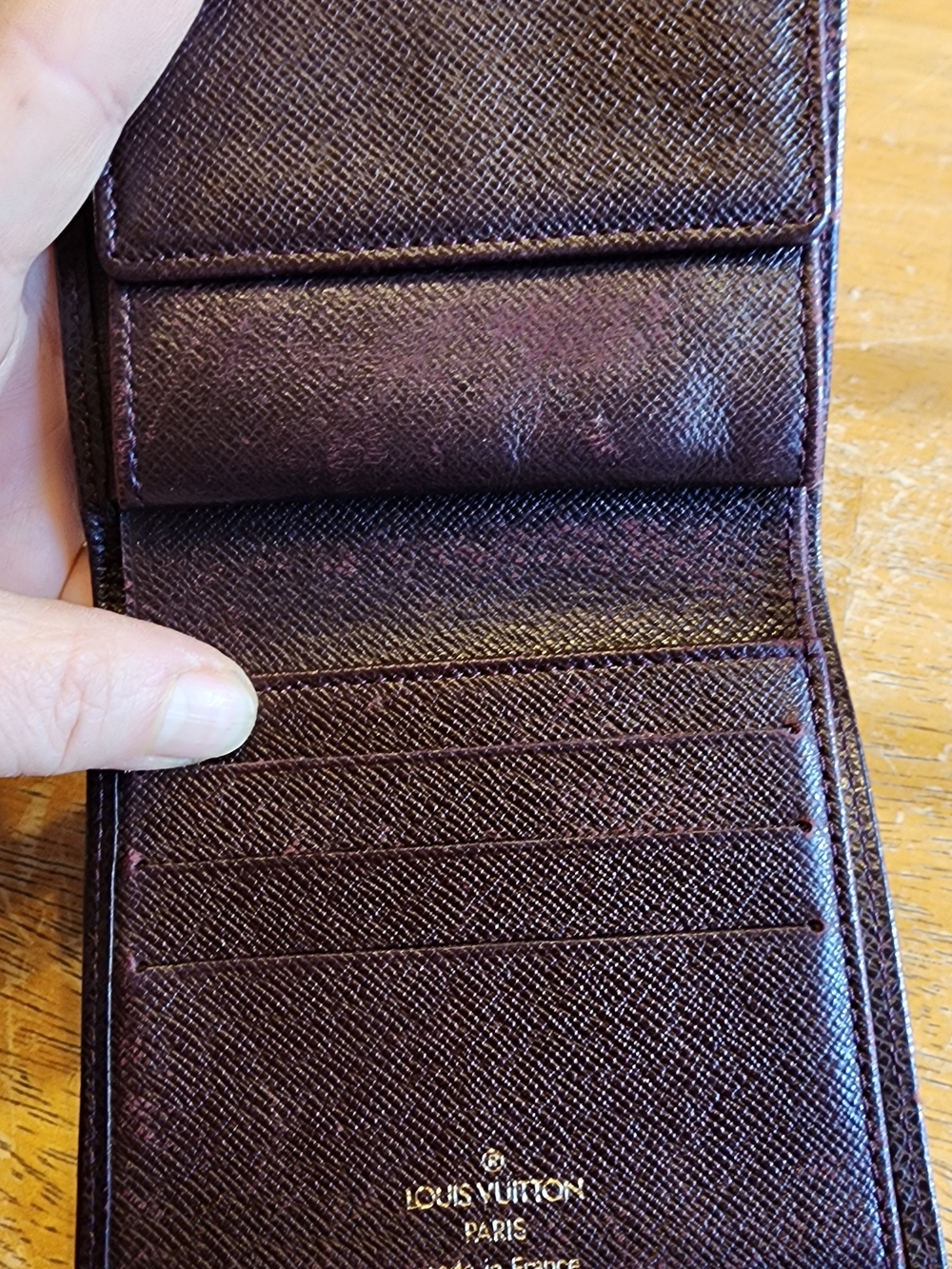 Louis Vuitton Men's Compact Bi-Fold Wallet - Taiga Dark Brown Leather - Picture 2 of 9